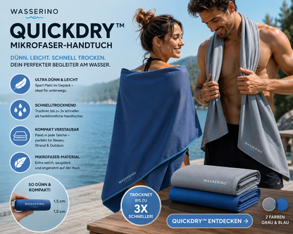 Wasserino QuickDry™ Mikrofaser-Handtuch